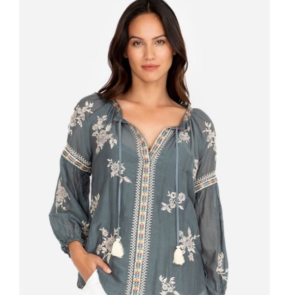 Johnny Was Tops - Johnny Was Peasant Tunic blouse